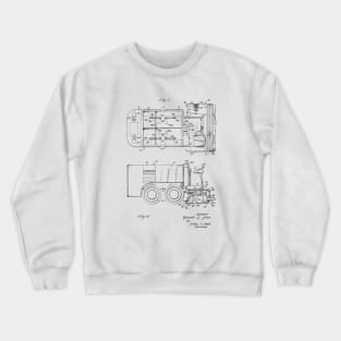 Ice Resurfacing Machine Vintage Patent Drawing Crewneck Sweatshirt